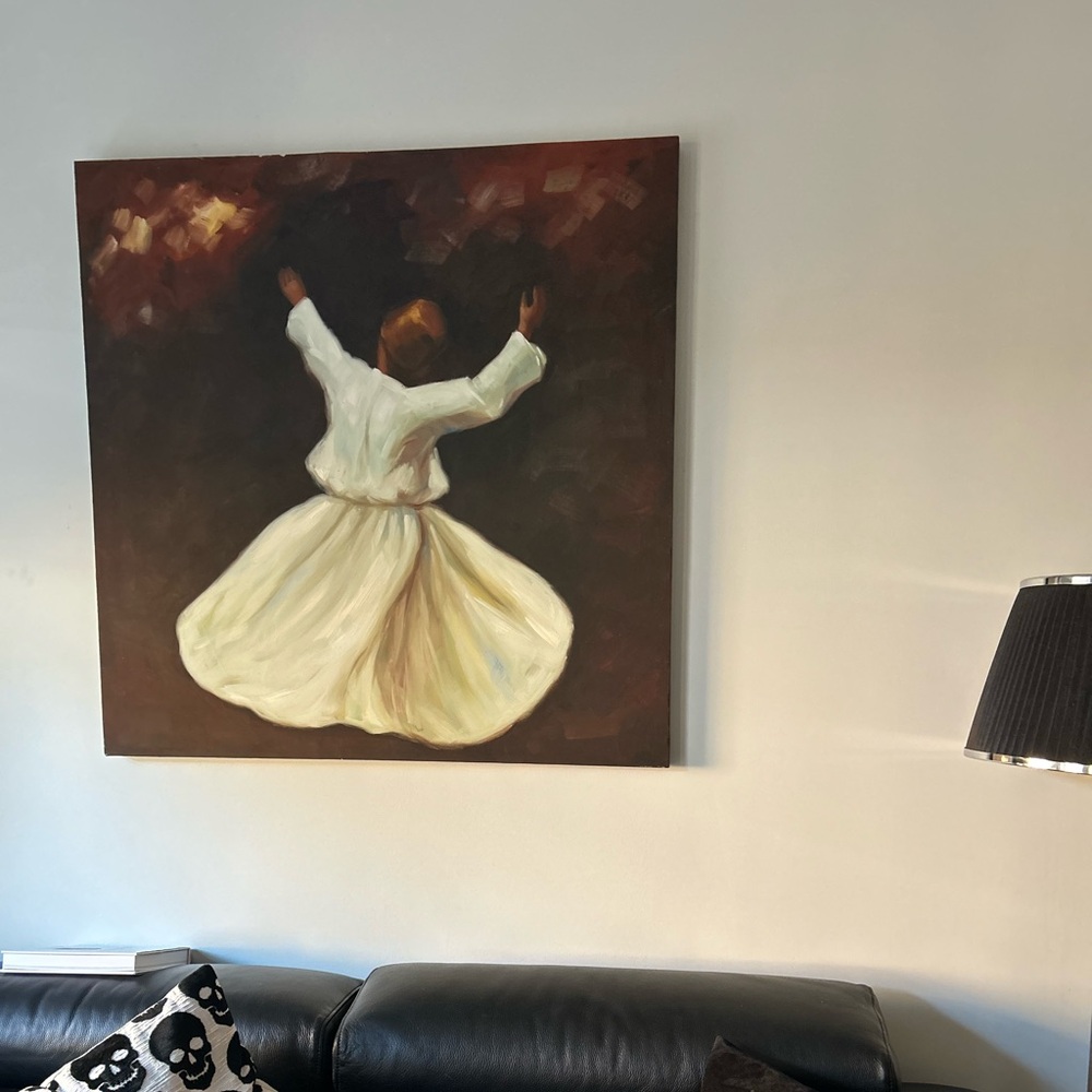 Whirling Dervish on canvas